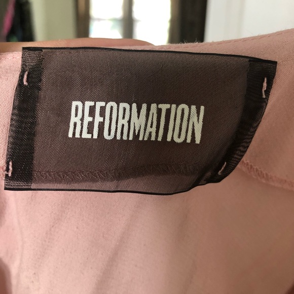 RARE blush pink midi Reformation dress - Picture 1 of 5